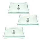 Kit 3 Porta Incenso De Vidro Incensário De Vidro Pequeno 7cm