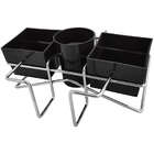 Kit 3 Porta Sachês De Mesa Açúcar Guardanapo Adoçante Mexedor