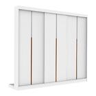 Kit 3 Portas De Correr Para Módulo Tuyo Com Rodapé Branco 274