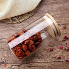 Kit 3 Potes Borossilicato Hermético Tampa Bambu 1100ml Class