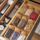 Kit 3 Potes Condimentos Vidro Transparente 0,175L Delinia