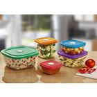 Kit 3 Potes De Vidro 2l Marinex Facilita Tigelas Quadradas Co