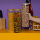 Kit 3 Potes De Vidro 2l Tampa De Bambu Herméticos - Tüd U Nat