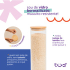 Kit 3 Potes De Vidro 2l Tampa De Bambu Herméticos - Tüd U Nat