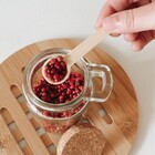 Kit 3 Potes De Vidro Com Colher De Bambu E Tampa De Cortiça P