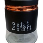 Kit 3 Potes Hermético Tea Sugar Coffee Pequeno Médio Grande