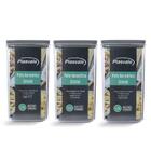 Kit 3 Potes Herméticos 1,5l Cada Plasvale Plástico Porta Mant