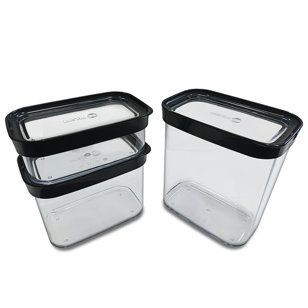 Kit 3 Potes Herméticos De Mantimentos Modulus 90