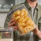 Kit 3 Potes Herméticos Vidro 3,5l 2,3l 1l Porta Mantimentos A