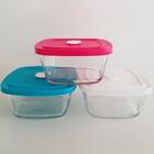 Kit 3 Potes Marinex Facilita Vap 1 Litro Tigelas Quadradas Co