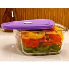 Kit 3 Potes Marinex Facilita Vap 1 Litro Tigelas Quadradas Co