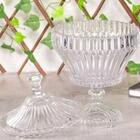 Kit 3 Potiches De Cristal Bomboniere Com Pé 11,5x20cm Lyor Re