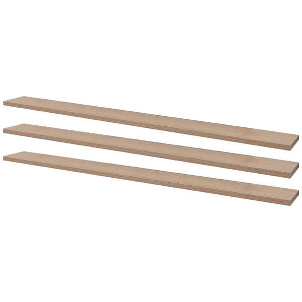 Kit 3 Prateleiras 100 X 10cm Carvalho Suporte Invisível
