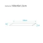 Kit 3 Prateleiras 100 X 10cm Cinza Claro Suporte Invisível