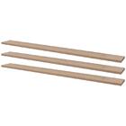 Kit 3 Prateleiras 100 X 15cm Carvalho Suporte Invisível