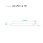 Kit 3 Prateleiras 100 X 15cm Rosa Claro Suporte Invisível