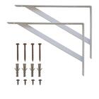 Kit 3 Prateleiras 100 X 25cm Amarela Com Mão Francesa