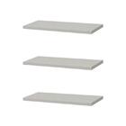 Kit 3 Prateleiras 30 X 10cm Branca Suporte Invisível