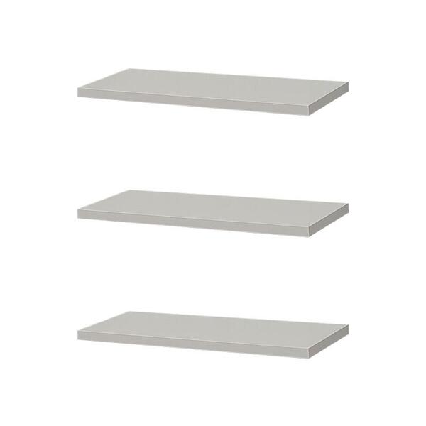 Kit 3 Prateleiras 30 X 10cm Branca Suporte Invisível