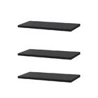 Kit 3 Prateleiras 30 X 10cm Preta Suporte Invisível