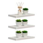 Kit 3 Prateleiras 30 X 15cm Branco Espessura 25mm Suporte Inv
