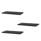 Kit 3 Prateleiras 40 X 15cm Preta Suporte Invisível
