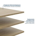 Kit 3 Prateleiras 42cm Frame Cabecasa Madeiraoriginals Acácia