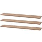 Kit 3 Prateleiras 50 X 10cm Carvalho Suporte Invisível