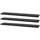 Kit 3 Prateleiras 50 X 15cm Preta Suporte Invisível