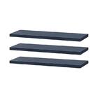 Kit 3 Prateleiras 60 X 15cm Azul Suporte Invisível