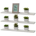 Kit 3 Prateleiras 60 X 15cm Branca Suporte Invisível