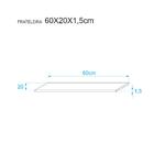 Kit 3 Prateleiras 60 X 20cm Amarela Suporte Invisível