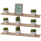 Kit 3 Prateleiras 60 X 30cm Carvalho Com Mão Francesa