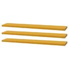 Kit 3 Prateleiras 70 X 10cm Amarela Suporte Invisível