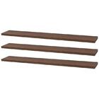 Kit 3 Prateleiras 70 X 10cm Nogal Suporte Invisível