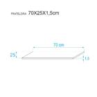 Kit 3 Prateleiras 70 X 25cm Amarela Com Mão Francesa