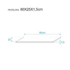 Kit 3 Prateleiras 80 X 25cm Preta Com Mão Francesa