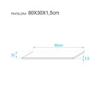 Kit 3 Prateleiras 80 X 30cm Nogal Com Mão Francesa