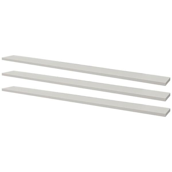 Kit 3 Prateleiras 90 X 20cm Branca Suporte Invisível