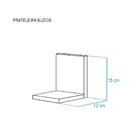 Kit 3 Prateleiras Buzios 15 X 12cm Bege Claro