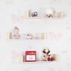 Kit 3 Prateleiras Decoração Quarto Infantil Bebê Mdf Rosa Mil