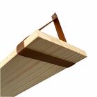 Kit 3 Prateleiras Em Madeira Pinus Natural Com Alça Caramelo