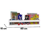 Kit 3 Prateleiras Infantil Mdf 60 Cm Branco Decoração