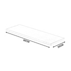 Kit 3 Prateleiras Lisa Nicho Mdf Tamanho 60cm X 20cm Branco P