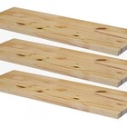 Kit 3 Prateleiras Madeira Pinus 60x15