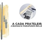 Kit 3 Prateleiras Madeira Pinus 60x15