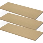 Kit 3 Prateleiras Mdf Cru 30x15cms  Sem Suporte
