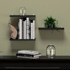 Kit 3 Prateleiras Nicho Lisas Mdf Kit 30x15cm Preto