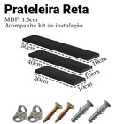 Kit 3 Prateleiras Nicho Mdf Kit Tamanhos Variados Branco
