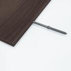 Kit 3 Prateleiras Porta Quadros 30 X 15cm Nogal Suporte Invis